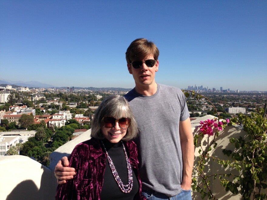 Author Anne Rice with her son Christopher Rice