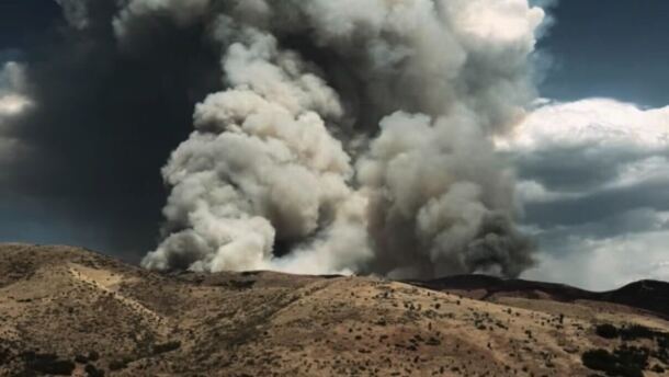 Photos of the Rocky Canyon Fire in Summit County taken on Aug. 9, 2026.