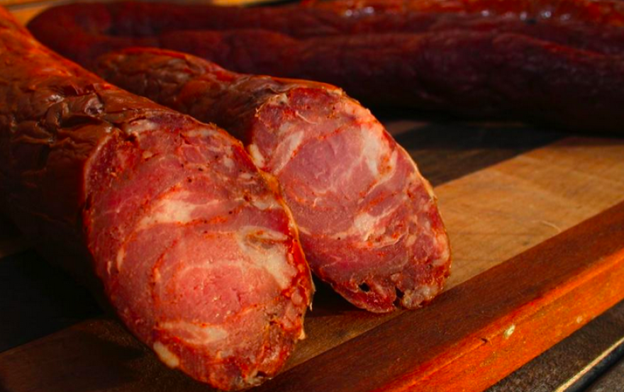 Andouille sausage from LaPlace, Louisiana