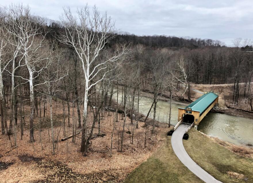 One of Ashtabula's 19 covered bridges crosses the river just south of town. A total of 46 miles of the river and its tributaries were named scenic rivers in 2008.