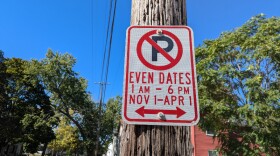 Odd-Even parking sign Grand Rapids