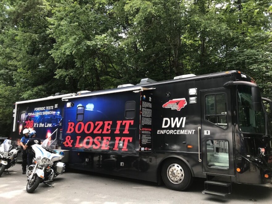 The Blood Alcohol Testing Coach Style Vehicle (BATmobile) allows law enforcement to conduct sobriety testing on site. DAVID FORD/WFDD