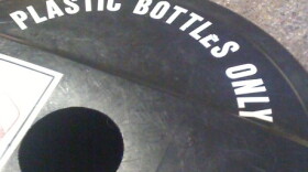 A recycling container on the TU Campus.