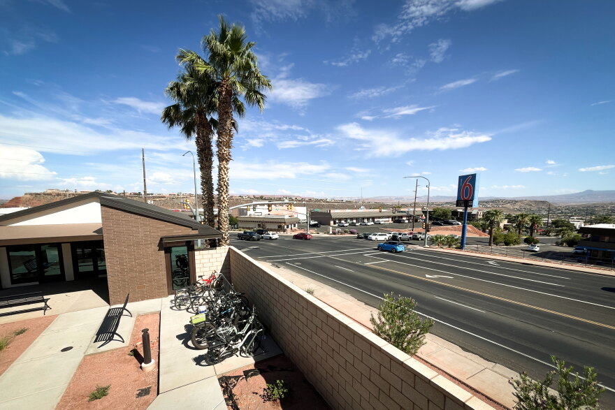 The Red Hills development sits in a prime location overlooking downtown St. George, seen here Aug. 25, 2026. Its easy walkability to shopping, employment and public transit puts tenants close to the resources they need.