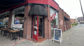 Mittler's Market on the corner of Phila and Putnam Streets in downtown Saratoga Springs, red brick exterior