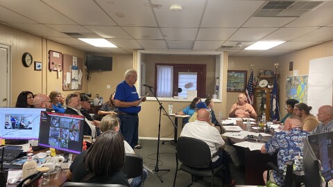 Burgin residents packed city hall for a council meeting to voice opposition to a plan to annex Mercer County land for a data center project.