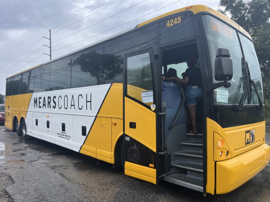 The Juneteenth Central Florida Black History tour bus.