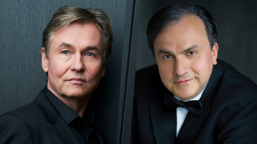 Composer Esa-Pekka Salonen and pianist Yefim Bronfman