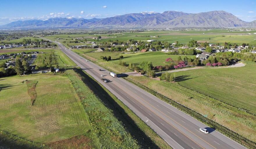 Vehicles enter Cache Valley on U.S. Highway 89/91 on Tuesday evening. The “gateway” to the valley from Sardine Canyon is being discussed as an area for open-space preservation.