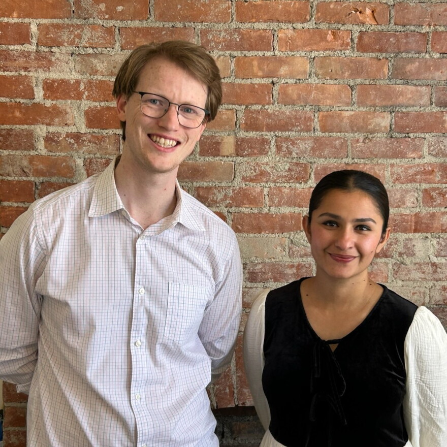 Photo shows Daryl Simons and Sukanya Burman, co-founders of the Jamestown Dance Festival.