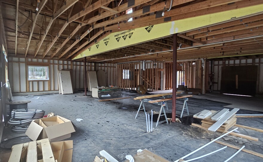 Store being rebuilt.