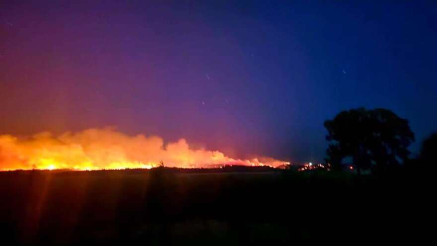 The Park Fire in Upper Bidwell Park in Chico, Calif., on July 23, 2024