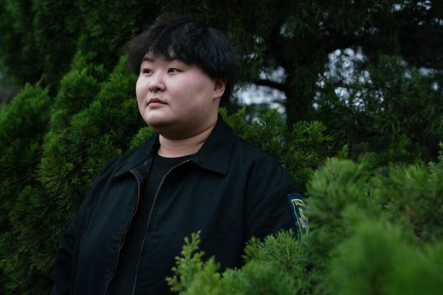Jeon Bora is a photographer seeking to document women who reject South Korea's standards of beauty. Her aim in a recent exhibition was "to destroy the socially defined idea of a woman," she tells NPR.