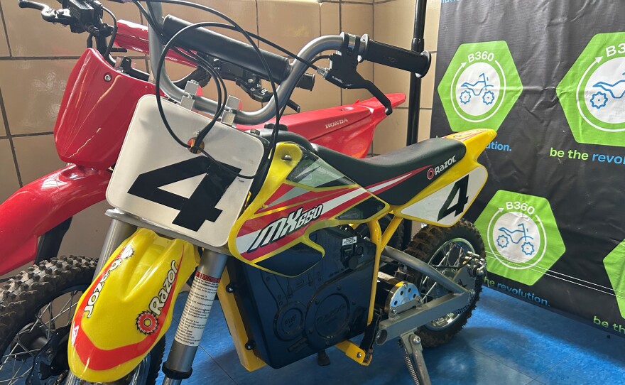 Dirt bikes were donated to a new campus in Baltimore City.