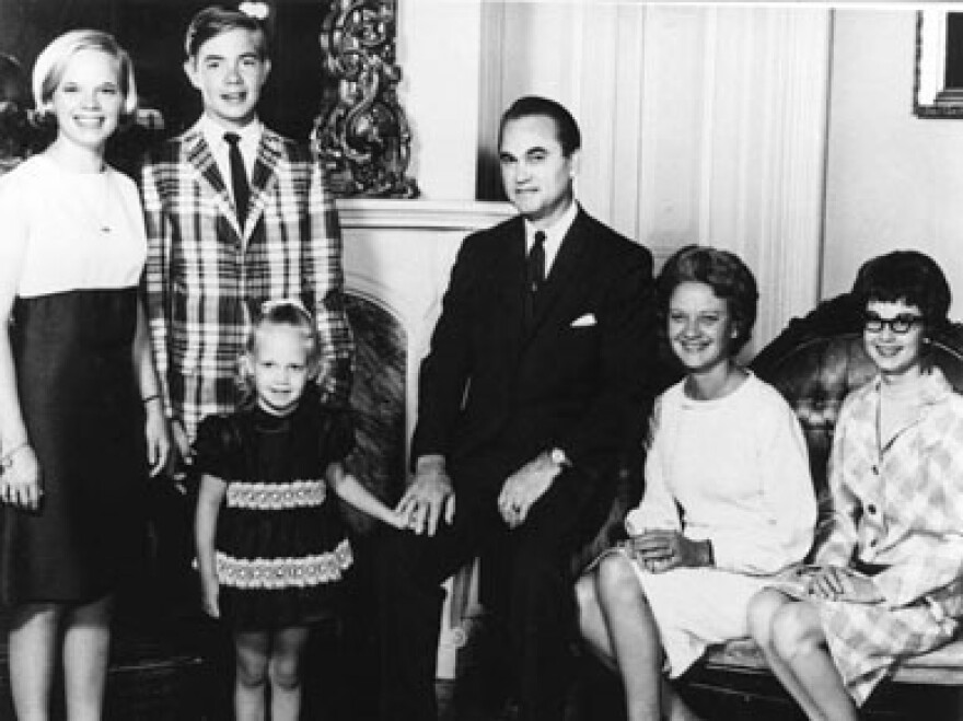 The Wallace family in the mid-1960s. From left, Peggy Sue, George Jr., Janie Lee, George Sr., Lurleen and Bobby Jo.