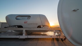 Virgin Hyperloop is the first company to conduct a test of its new hyperloop technology with human passengers. (Sarah Lawson/Virgin Hyperloop)