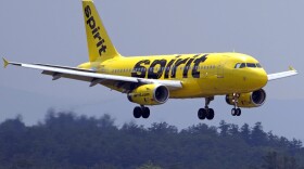 FILE - A Spirit Airlines 319 Airbus approaches for a landing on Friday, June 2, 2023.