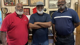 Retired Wichita firefighters, from left, David "DD" Wilson, Chief Ron Blackwell and Brad Boyd say a new documentary by filmmaker Keith Daniels reflects their experiences as Black firefighters.