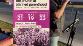 The religious organization The Church at Planned Parenthood, which opposes abortion rights, holds regular demonstrations and services outside the Spokane facility of Planned Parenthood. Courtesy TCAPP via Facebook
