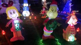 A Christmas lawn display on Rayletown Road in Bloomington.