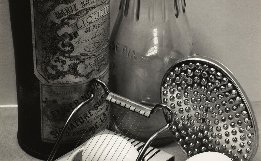 Ansel Adams, <em>Still Life</em>, San Francisco, 1932, with the recipe: <a href="#eggs">Ansel Adams's Poached Eggs in Beer</a>.