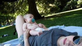 The writer K.E. Leong and her baby. "Single parenting is filled with so many unexpected adventures, so many of them terrible," she wanted to tell a friend who asked about being a single mom.