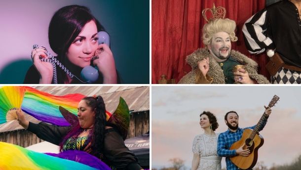 From left to right: Lorna Such, Once Upon A Matress, Spring Fae Festival & The Sun Followers.