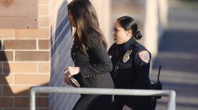 Former Pennsylvania Attorney General Kathleen Kane arrives at the Montgomery County Correctional Facility in Eagleville, Pa., to begin serving a 10- to 23-month perjury sentence, Thursday, Nov. 29, 2018. (AP Photo/Matt Rourke)