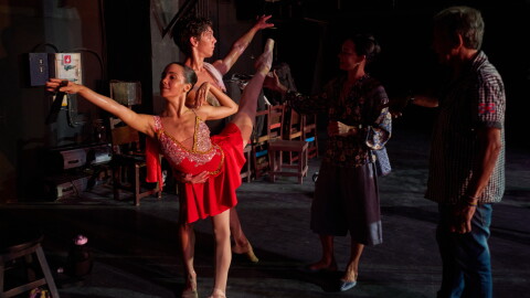 Dancers from the National Ballet of Cuba practice under the direction of National Ballet Director Viengsay Valdes, center, in Havana, Cuba, Friday, Aug. 21, 2026.