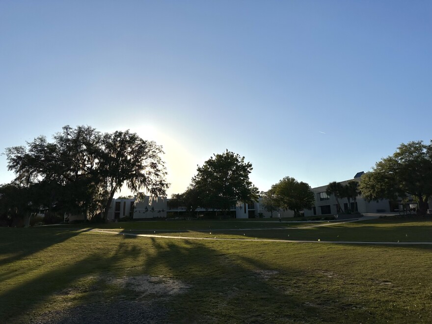 Santa Fe College’s Oak Grove where artists will exhibit their work during the event. (Ana Trias/WUFT News)