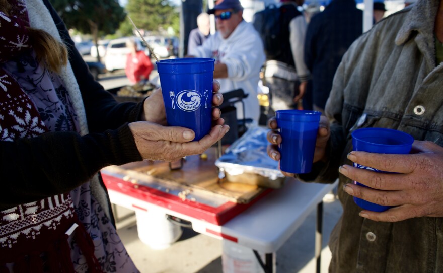 Al Siekert started serving meals to people on the beach 12 years ago, as a one-man-operation. Today his organization Al & Friends has over 100 volunteers and serves weekly, restaurant-quality meals.