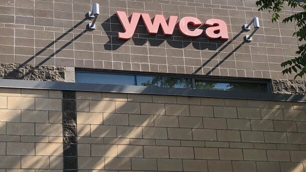 sign on the wall of YWCA Spokane