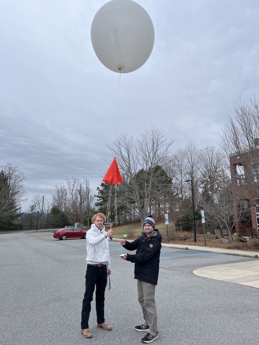 First launch of IOP-1 and last one on Jan. 24 during daylight hours. SEMPE technicians are Zachary (Right) and Jason (Left).
