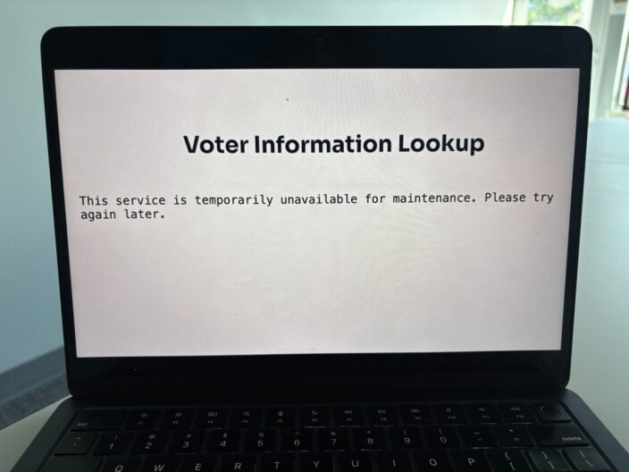 The voter lookup function was down across Florida Supervisor of Elections pages due to digital security concerns impacting websites around the globe.