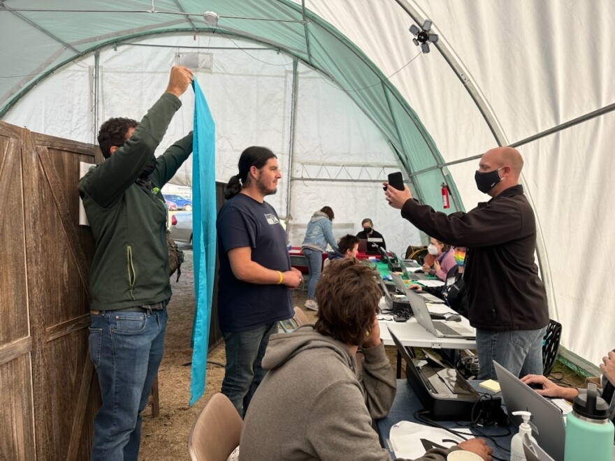 Washington State Department of Licensing, and the Washington State Department of Health staff are on the site of Camp Hope this week issuing new ID cards and birth certificates for residents, many of who have lost, or had the documents stolen.