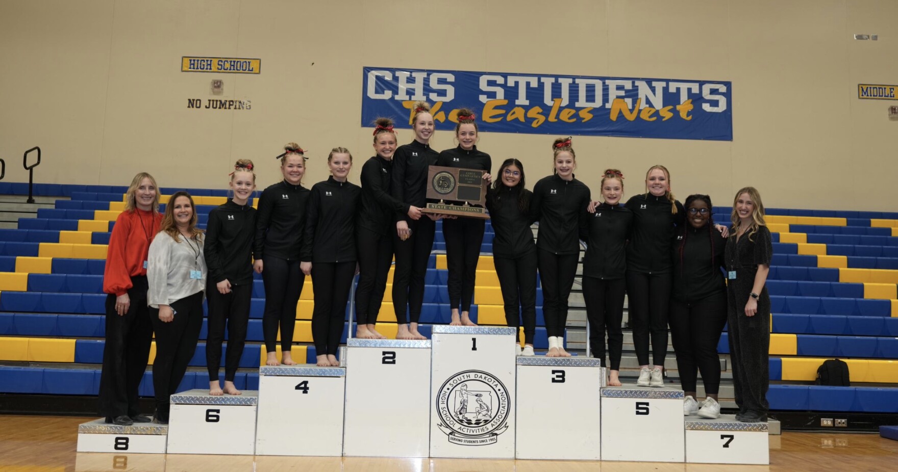 Estelline/Hendricks makes history, Redhawks win first gymnastics title sodakpb