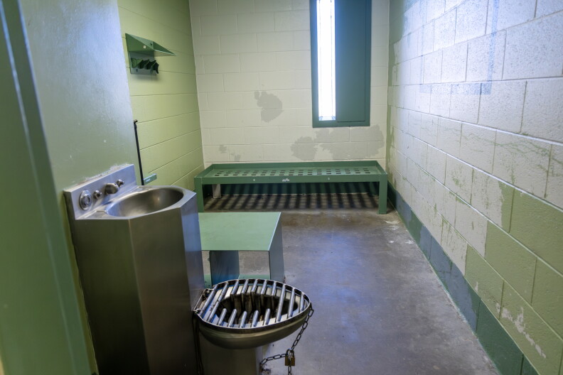Patients admitted to the Idaho Security Medical Program spend months, on average, in cells like this one in a state prison near Boise.