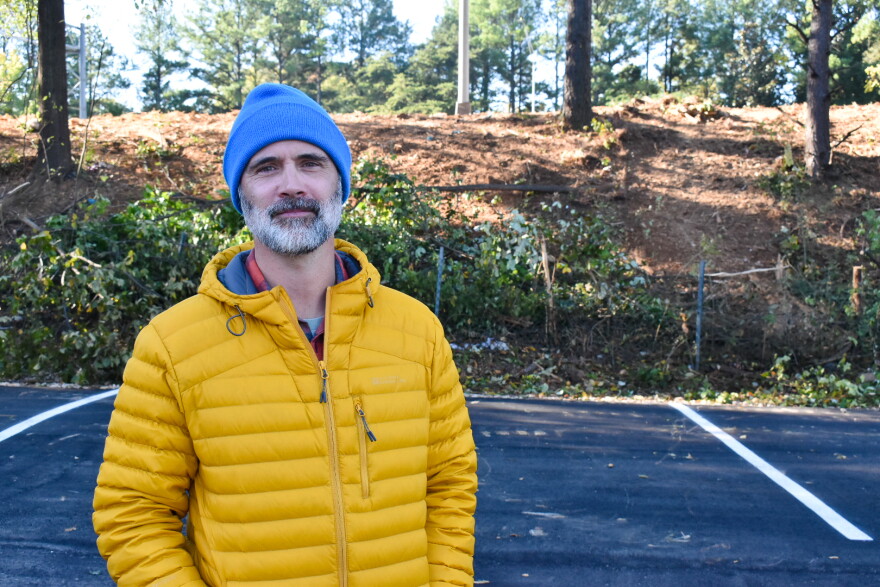 Shannon Binns, executive director of nonprofit Sustain Charlotte, organized local business leaders to stop Adams Outdoor Advertising from cutting down trees in the state right-of-way.