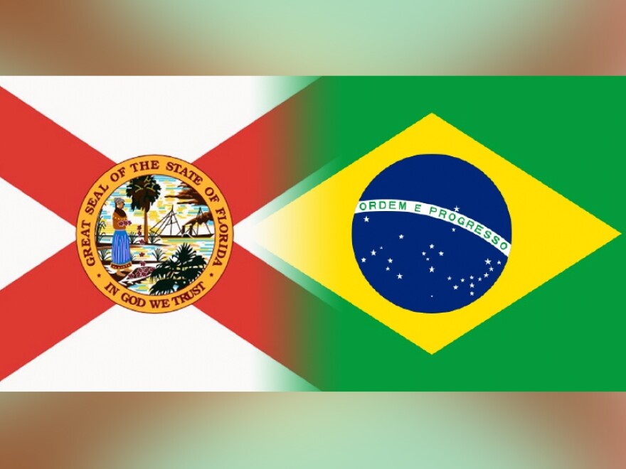 Florida-Brazil flags