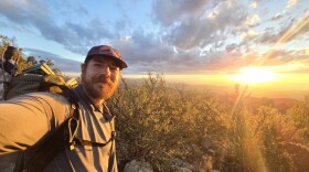 Eagle River resident and military veteran Justin Jay takes a selfie while hiking. He tackled the Continental Divide Trail late last year.