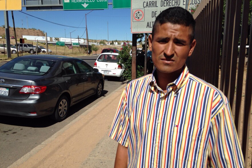 Lamberto Rosas started watching the presidential debates between Donald Trump and Hillary Clinton on Mexican TV when he decided to leave his home in Sinaloa. If he made it across the border illegally, he said he wanted to know what to expect. (Peter O'Dowd/Here & Now)