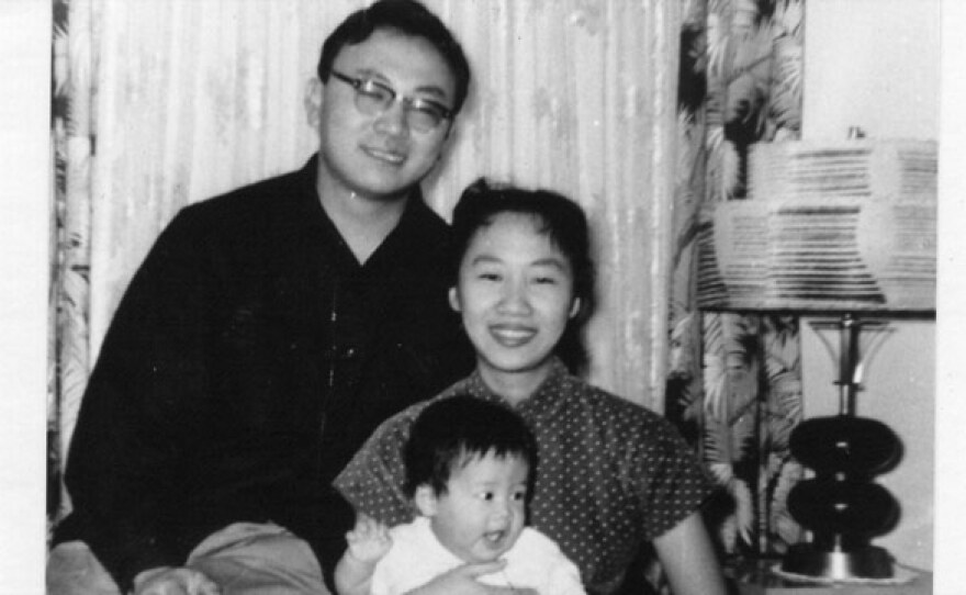 Young David Henry Hwang with his parents