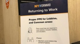 Signs requiring masks at the State Capitol remain unchanged, even though the Centers for Disease Control says fully vaccinated people no longer need to wear them. 