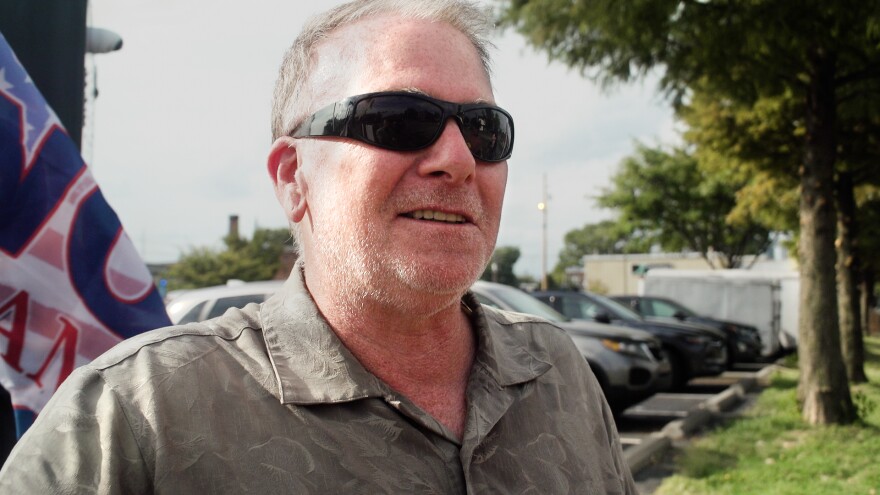 Brian Peas attended the No Kings protest Saturday, Oct. 18 with a willingness to discuss contention issues with those with different ideologies. "First of all, I don't understand the argument on that side about a king, because we don't have one. It's a Representative Republic," he said.