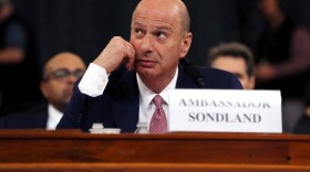 Gordon Sondland, the U.S ambassador to the European Union, testifies before the House Intelligence Committee in the Longworth House Office Building on Capitol Hill November 20, 2019 in Washington, DC. (Chip Somodevilla/Getty Images)