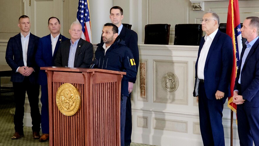 FBI Director Kash Patel met with both of Arkansas’ U.S. Senators, Tom Cotton and John Boozman, as well as state Attorney General Tim Griffin, for a roundtable discussion with law enforcement officials in Little Rock.