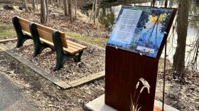 Photo of one of the Tollgate poetry signs