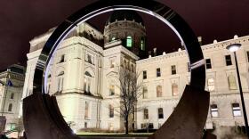 The Indiana Statehouse.