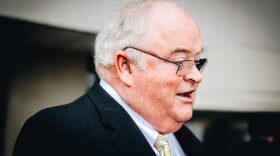 Billy Long speaks during a press conference before filing for election during the Missouri Senate primary on Tuesday morning in Jefferson City.