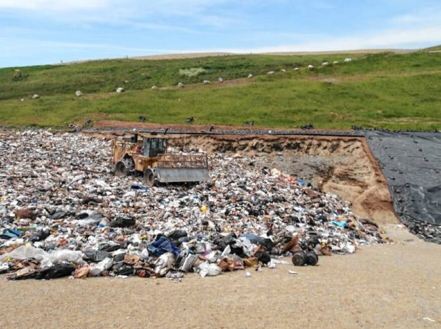 Landfill in Bethlehem, New Hampshire.